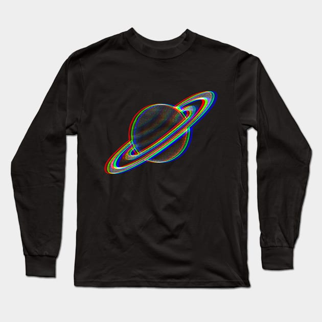 Saturn Long Sleeve T-Shirt by tommartinart